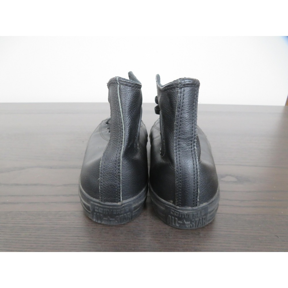 Converse Chuck Taylor All Star Shoes Mens 11 Black Leather High Sneakers 1T405 - Picture 5 of 10